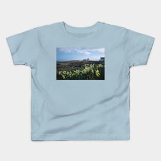 Seaton Sluice Harbour Daffodils Kids T-Shirt